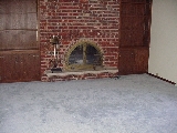 This is the fireplace in the family room.