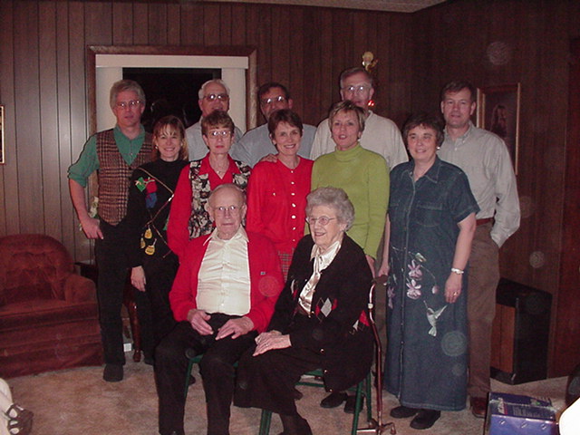 Bernard & LaVerne's children and their spouses - Christmas 2000